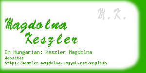 magdolna keszler business card